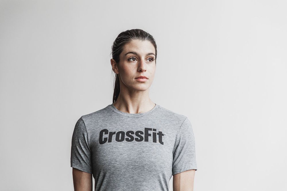 NOBULL Crossfit® Tişört Bayan - Gri - Turkiye (XPF-851649)